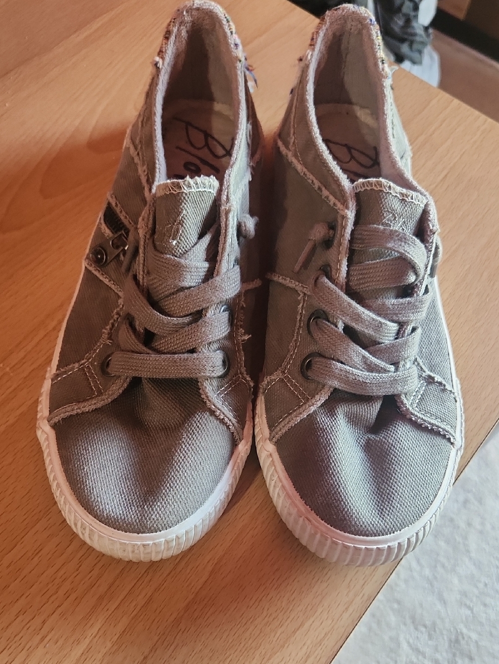 Blowfish Canvas Sneakers in Gray Grey Shoes 7
